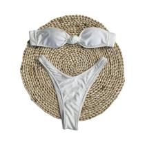 Conjunto De Biquíni Feminino Sexy De Duas Peças Verão Halter Push up Roupa De Banho Brasileira