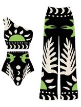 Conjunto de biquíni feminino SOLY HUX de 3 peças com capa Conjunto de biquíni feminino SOLY HUX de 3 peças com capa