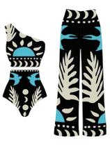 Conjunto de biquíni feminino SOLY HUX de 3 peças com capa Conjunto de biquíni feminino SOLY HUX de 3 peças com capa