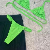 Conjunto de Biquíni Fita com Saia Reguladora Gringas Praia