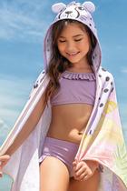 Conjunto de Biquíni Infantil em Malha UV DRY com Proteção UV 50 + Babados Lilás - Infanti Conjunto de Biquíni Infantil em Malha UV DRY com Proteção UV 50 + Babados Lilás - Infanti