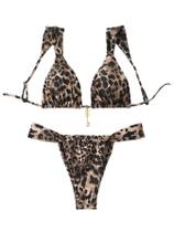 Conjunto de biquíni MakeMechic com estampa floral e tanga triangular