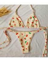 Conjunto de Biquini marquinha de sol cereja