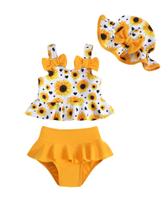 Conjunto de biquíni Mioglrie Toddler Girl 2T-3T Yellow Daisy Conjunto de biquíni Mioglrie Toddler Girl 2T-3T Yellow Daisy