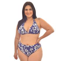 Conjunto de Biquini Plus Size Cortininha Calcinha Fio Conjunto de Biquini Plus Size Cortininha Calcinha Fio