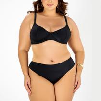 Conjunto De Biquíni, Plus Size, Top Meia Taça, Tanga Fio Dental, Até 54