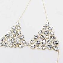 Conjunto De Biquíni Sexy Com Corrente Geométrica De Strass Para Mulheres, Top De Lingerie De Conjunto De Biquíni Sexy Com Corrente Geométrica De Strass Para Mulheres, Top De Lingerie De