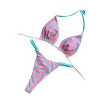 Conjunto de Biquíni Sexy com Estampa de Zebra e Cintura Alta - Roupa de Banho Brasileira