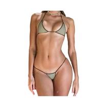 Conjunto De Biquíni Sexy Com Fenda Para Mulheres, Estilo Harajuku, Moda Primavera Verão Europeia