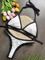 Conjunto De Biquíni Sexy Feminino Em Cor Sólida, Triângulo Com Tanga, Moda Praia Brasileira 2024