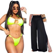 Conjunto De Biquíni Sofisticado + Saída De Praia Kit Diverso