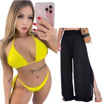 Conjunto De Biquíni Sofisticado + Saída De Praia Kit Diverso