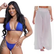Conjunto De Biquíni Sofisticado + Saída De Praia Kit Diverso