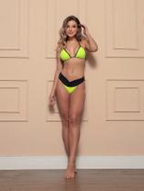 Conjunto de Biquini Super Lipo Cintura Alta Moda Blogueira Moda Praia