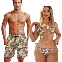 Conjunto de biquíni Swimsuit KEIAHUAN Duck Hunting Cheeky para mulheres Conjunto de biquíni Swimsuit KEIAHUAN Duck Hunting Cheeky para mulheres