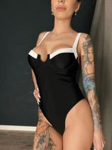 Conjunto De Biquíni Vintage Com Estampa Para Meninas, Maiô De Corte Alto, Moda De Praia De Verão