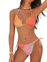 Conjunto de biquíni ZAFUL, maiô feminino com textura triangular