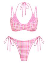 Conjunto de biquíni ZAFUL, maiô feminino de bolinhas de dupla camada