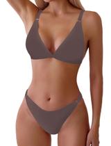 Conjunto de biquíni ZAFUL, maiô feminino de cintura alta com estampa floral Conjunto de biquíni ZAFUL, maiô feminino de cintura alta com estampa floral