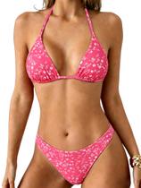 Conjunto de biquíni ZAFUL, maiô feminino Halter Triangle High Cut