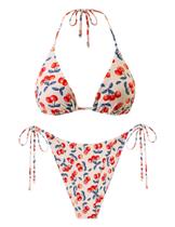 Conjunto de biquíni ZAFUL, tanga triangular de perna alta, roupa de banho GG Conjunto de biquíni ZAFUL, tanga triangular de perna alta, roupa de banho GG