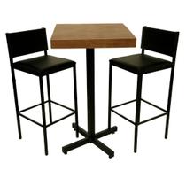 Conjunto de Bistrô Ibiza com 2 banquetas - DG Móveis Conjunto de Bistrô Ibiza com 2 banquetas - DG Móveis