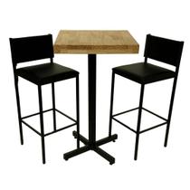 Conjunto de Bistrô Ibiza com 2 banquetas - DG Móveis Conjunto de Bistrô Ibiza com 2 banquetas - DG Móveis