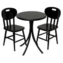 Conjunto de Bistrô Laminado baixo com 2 cadeiras - DG Móveis Conjunto de Bistrô Laminado baixo com 2 cadeiras - DG Móveis