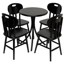 Conjunto de Bistrô Laminado baixo com 4 cadeiras - DG Móveis Conjunto de Bistrô Laminado baixo com 4 cadeiras - DG Móveis