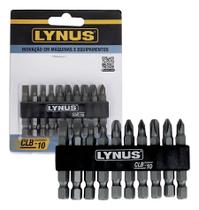 Conjunto de bits clb-10 - 65mm crv duplo uso 10 pecas lynus