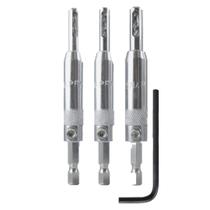 Conjunto de bits de dobradiça Make it Snappy 5/64, 7/64, 9/64 Spring Loaded Conjunto de bits de dobradiça Make it Snappy 5/64, 7/64, 9/64 Spring Loaded