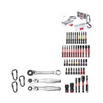 Conjunto De Bits De Impacto Geinxurn Com 53 Peças, Estojo Transparente Com Fecho Duplo, Kit De
