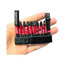 Conjunto de Bits de Impacto Mistos X50, Bit de Aço Liga S2 com Organizador de Armazenamento Conjunto de Bits de Impacto Mistos X50, Bit de Aço Liga S2 com Organizador de Armazenamento