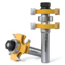 Conjunto de bits de roteador FivePears com lingueta e ranhura ajustáveis