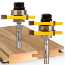 Conjunto de bits de roteador YONICO Tongue and Groove para estoque de 3/4 polegadas