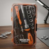 Conjunto de Bits e Soquetes 42 Peças Wokin Tools Conjunto de Bits e Soquetes 42 Peças Wokin Tools