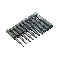 Conjunto De Bits Para Furadeira Com Chave Allen Hexagonal De 1/4 De Polegada Em Aço S2 Com Pontas