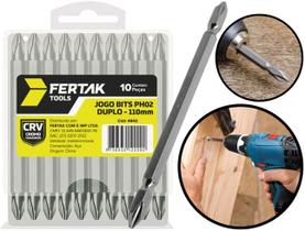 Conjunto De Bits Ponta Dupla Aço Cromo Vanádio Soltar E Apertar Parafusos 110mm 10 Peças Conjunto De Bits Ponta Dupla Aço Cromo Vanádio Soltar E Apertar Parafusos 110mm 10 Peças