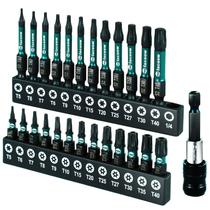 Conjunto de bits Torx Facoow T5-T40, pacote com 26 unidades de segurança com pontas magnéticas