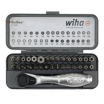 Conjunto de bits Wiha 74958 GoBox de 32 peças com mini catraca