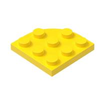 Conjunto De Blocos De Canto Redondo 3x3 86 Peças Compatível Com Tijolos Curvos Brinquedos DIY Para