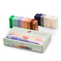 Conjunto de Blocos de Cera Mercurius Soft Pastel 16 Cores Não Tóxico