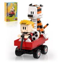 Conjunto de blocos de construção aphpaio Boy and Tiger Adventure 358 unidades Conjunto de blocos de construção aphpaio Boy and Tiger Adventure 358 unidades