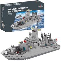 Conjunto de blocos de construção Apostrophe Games Navy Destroyer 528 unidades