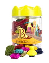 Conjunto de blocos de construção B. brinquedos Bristle Block Stackadoos 2 anos ou mais