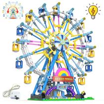 Conjunto de blocos de construção Benuefe Upgrade Rotating Ferris Wheel