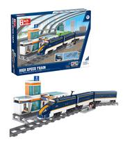 Conjunto de blocos de construção Block Builder High Speed Train 1532 unidades