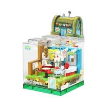 Conjunto de Blocos de Construção Bob Esponja - Krusty Krab com Patrick e Lula Molusco