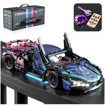 Conjunto de blocos de construção Chodia Sport Race Car 1:14 com LED 1314 unidades