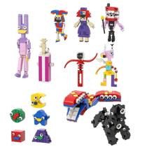 Conjunto de blocos de construção: conjunto de 2 conjuntos de bonecos de ação de circo digital